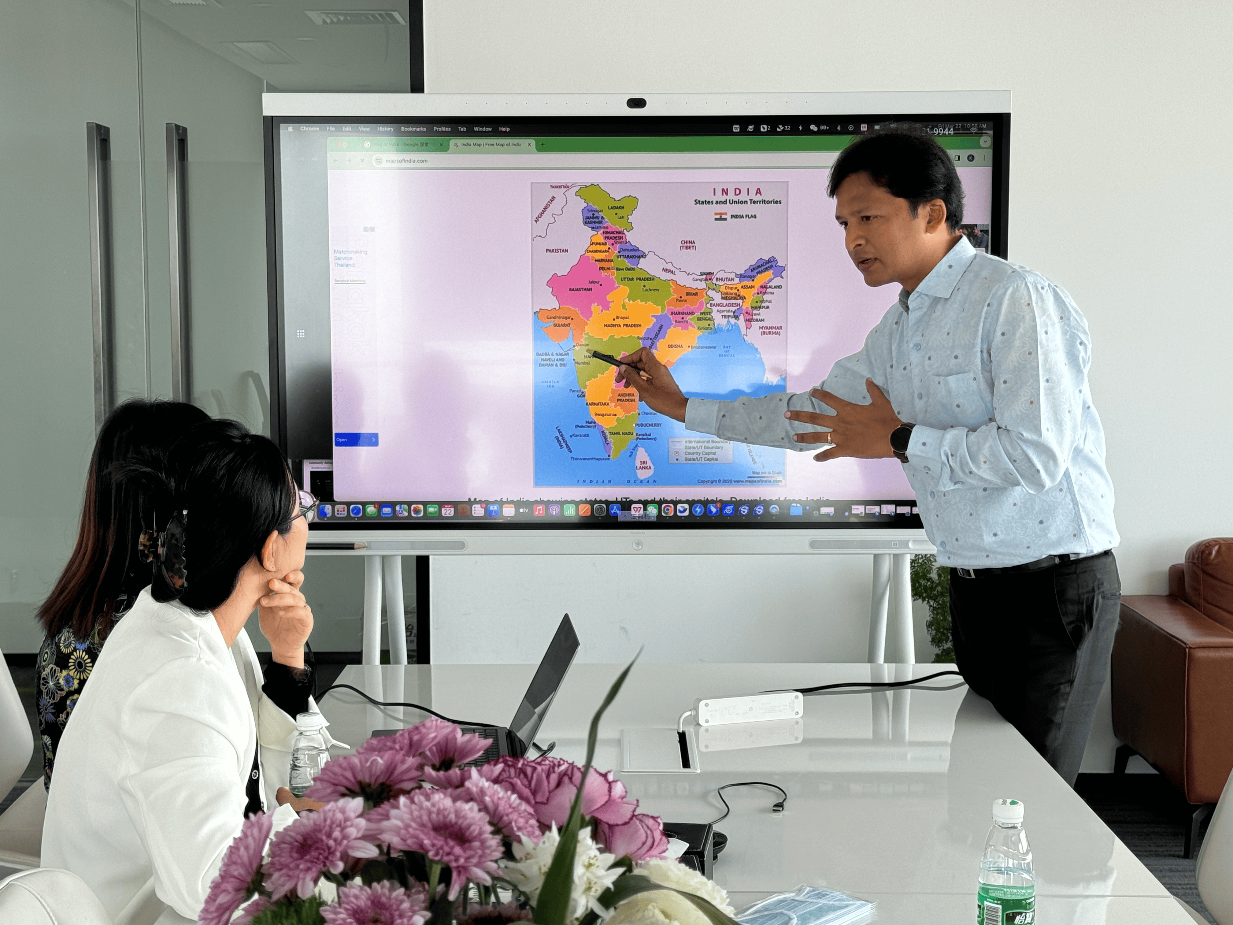 eQOURSE Business Presentation During China Tour 2024 — China 2024. An eQOURSE representative delivering a business presentation during the China Business Tour 2024, discussing regional…
