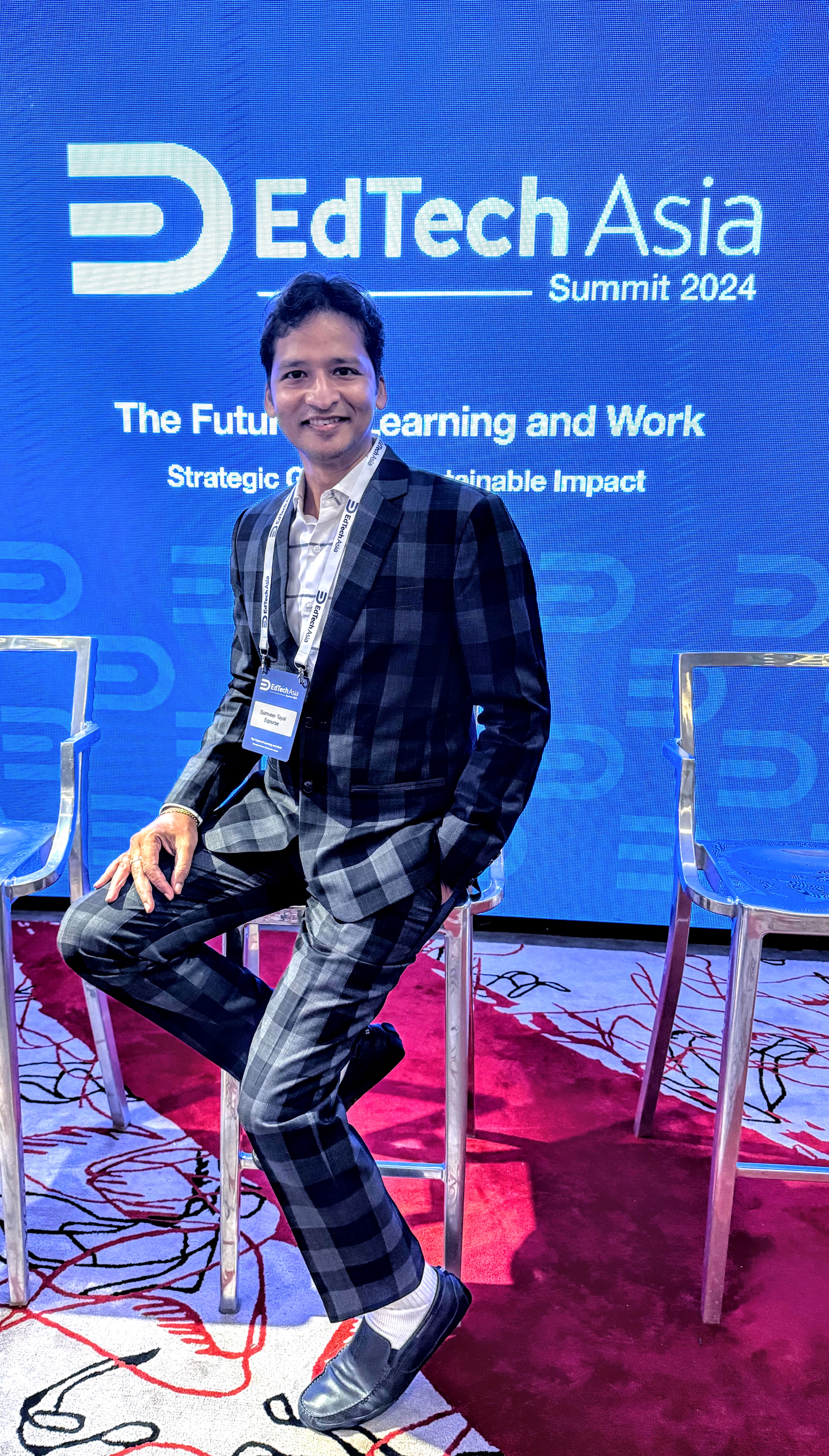 eQOURSE at EdTech Asia 2024 in Singapore — Singapore 2024. An eQOURSE representative attending EdTech Asia 2024 in Singapore, engaging with the regional education and technology ecosystem and…