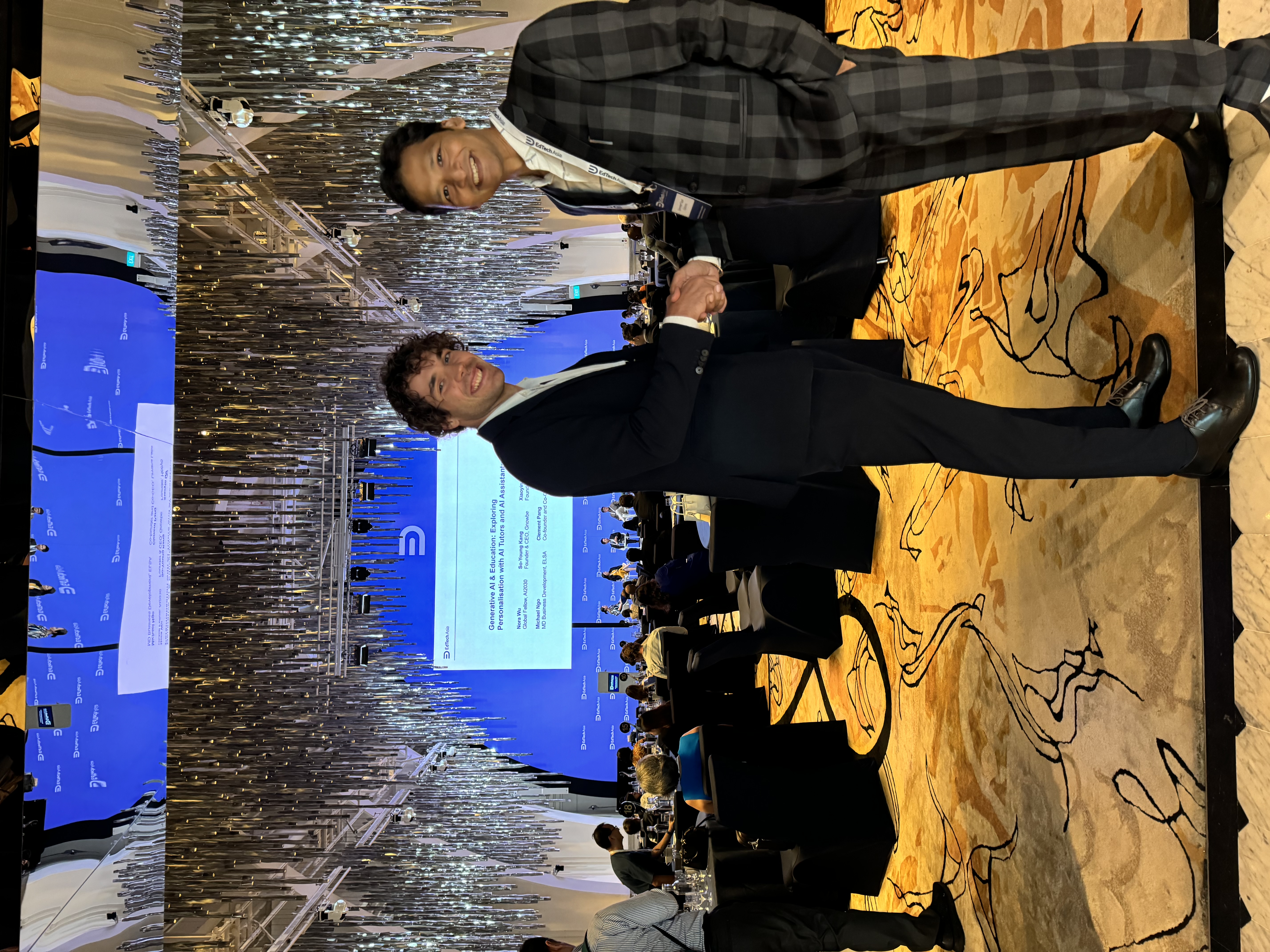 eQOURSE Business Networking in Singapore – 2024 — Singapore 2024. An eQOURSE representative meeting with an industry professional during the 2024 Singapore visit, building business connections and…